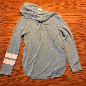 Long sleeve hooded shirt